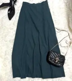ROSSO URBAN RESEACHロングスカート Aライン深緑 38サイズ