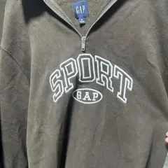 GAP ハーフジップ スウェット グレー
