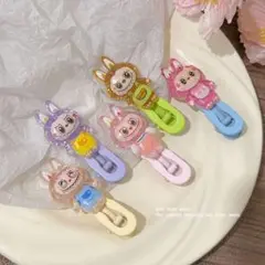 ラブブ　可愛いヘアピン 5点セット