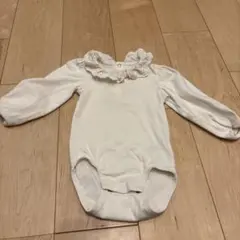 H&M フリル付きロンパース 12-18M ホワイト