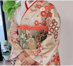 成人式•卒業式セット︎ ほぼフル振袖セット・袴（緑）