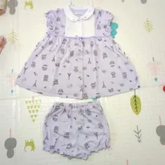 べべ　半袖ワンピース＆ショートパンツセット