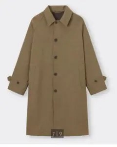 GU 新品未使用 バルマカーンコート(チェック)SW 茶系 XL