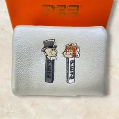 未使用 イアパピヨネ PEZ 二つ折り財布 ホワイト シルバー 財布 イア