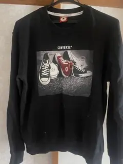 コンバース CONVERSE トレーナー レディース M 黒 ブラック シューズ