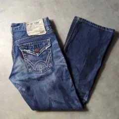00s y2k archive edwin flare denim pantsのサムネイル