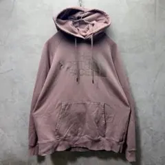 ザノースフェイス ビッグロゴ フーディー M くすみピンク 着回し◯ 古着