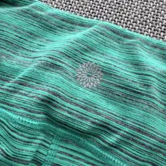 easyoga グリーンストライプ 7部丈ヨガレギンス