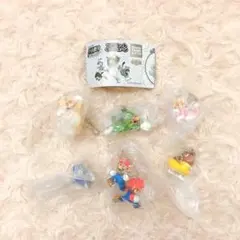 スーパーマリオ 3Dワールド マスコットキーチェーン 全6種 フルコンプ