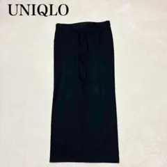 【ユニクロ】スリムフィットチノ(85)ストレッチ素材 シンプル 無地 ネイビー