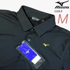 新品 MIZUNO GOLF ミズノゴルフ 半袖 ポロシャツ ブラック Mサイズ