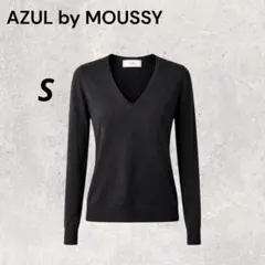 アズールバイマウジー Vネックセーター リブニット カットソー ニット 送料無料