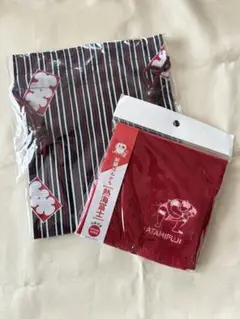 大相撲グッズ　大入巾着　熱海富士　刺繍はんかち