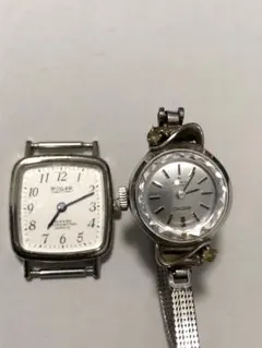 レ*ブ様 K14WG SEIKO！ROGAR シルバー925 クォーツ腕時計！ジ