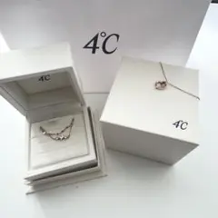 極美品 4℃ ムーンストーン パール ブレスレット 2連ブレスレット 