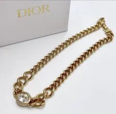 美品✨DIOR ネックレス 喜平 チェーン ユニセックス ゴールド金具 CD