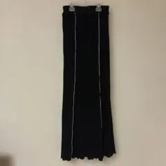 PAGEBOY ブラック ストライプ ロングスカート