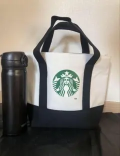 未使用　スターバックス　ランチバッグ新品未使用トートバッグ　海外限定　黒のサムネイル