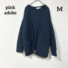 pink adobe 厚手カーディガン 羽織 ポケット有 ネイビーのサムネイル