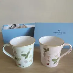 キ*ド様 wedgwood ウェッジウッド　ワイルドストロベリー　パステルマグ