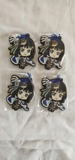 ラブライブ！ニジガク　朝香果林　ラバーキーホルダー　4個セット