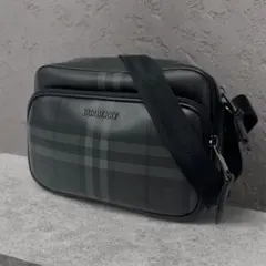 未使用級】バーバリー ショルダーバッグ スモークバチェック スクエア