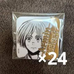 進撃の巨人 アルミン スクエア缶バッジ 24点