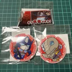 トランスフォーマー　くじコレ　アクリルキーホルダー　缶バッジ　3種のサムネイル