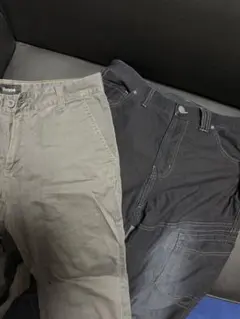 メンズ カーゴデニムパンツ ブラック