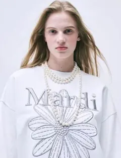Mardi Mercredi マルデイメクルデイ刺繡 トレ-ナ- スウエット