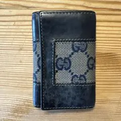 GUCCI キーケース 紺　中古