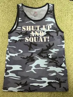 迷彩柄 タンクトップ SHUT UP AND SQUAT! - メルカリ