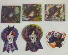 ウマ娘 ライスシャワー かぷりっこ グミシール メタルステッカー