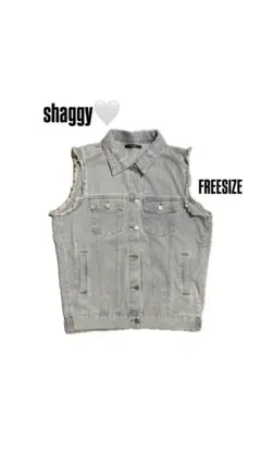 SHAGGIE オーバーデニムベストのサムネイル