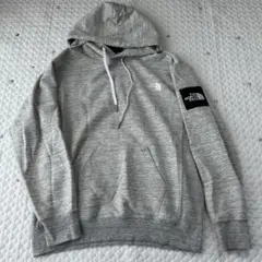【7985】THE NORTH FACE グレー フード付きパーカー　M