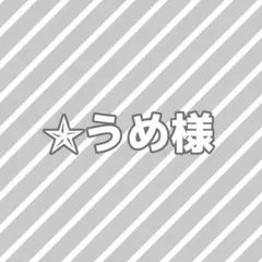 ✯うめ様専用ページ