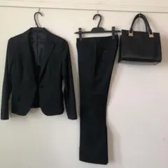 パンツスーツ 黒 スーツ