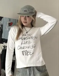 【SHEIN】ロングTシャツ 白