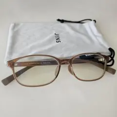 JINS PCメガネ 度なし ブラウン FPC-17A-002A