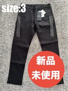 【新品・未使用】JACK BUNNY ツイルパンツ／サイズ3 ／ ブラック