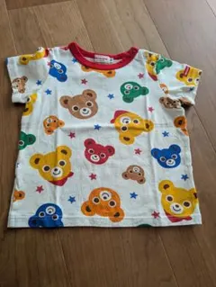ミキハウス クマ柄 Tシャツ 90