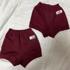 体操服ショートパンツ ワインレッド