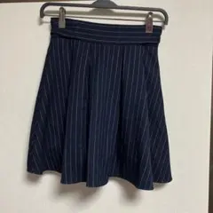 【マジェスティックレゴン】ネイビー ストライプ キュロットスカート M