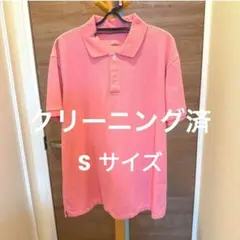 ユニクロ ドライカノコポロシャツ ピンク S