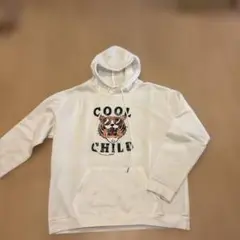 SHEIN ホワイト クールな虎パーカー XL
