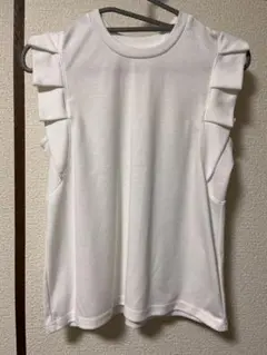 alicia PAGEBOY フリルフレンチスリーブトップス ホワイト