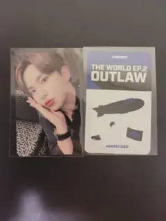 ateez outlow ミニレコード　ラキドロ　トレカ　ジョンホ