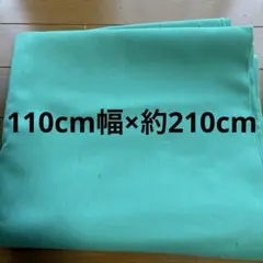 110cm幅×約2m 無地　グリーン　生地　布