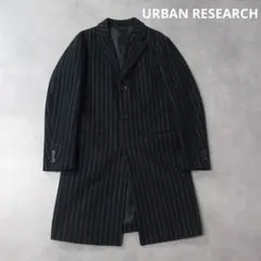 【値下げ◎】 URBAN RESEARCH / ストライプ チェスターコート M