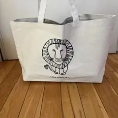 LISA LARSON トートバッグ　大　リサラーソン　生成り　キャンバス地